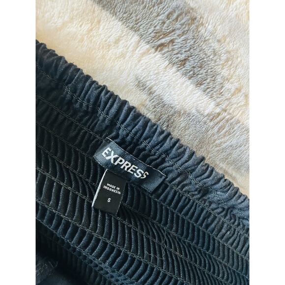 Express Black Button Front Snapped Back Crop Cami Top Size Small - Picture 4 of 5